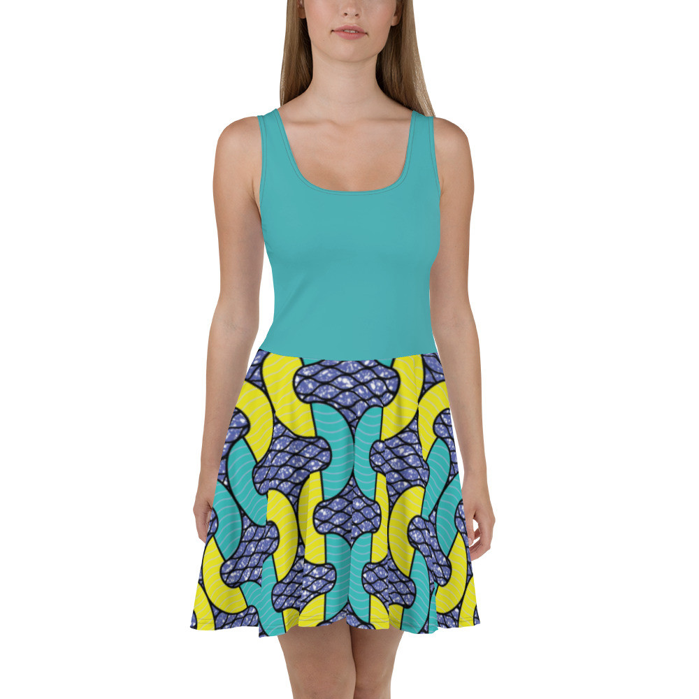 Viking Top Snakes Inspired Skater Dress