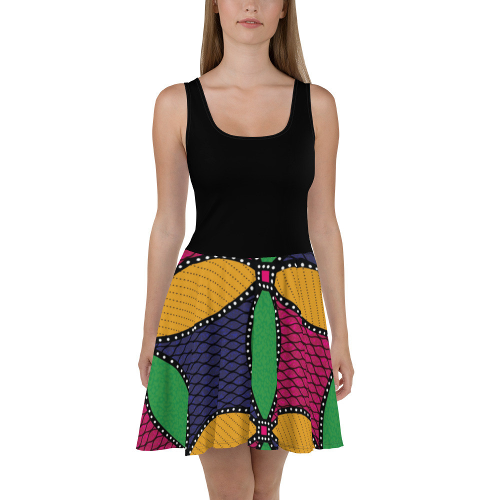 Windmills Inspired Skater Dress