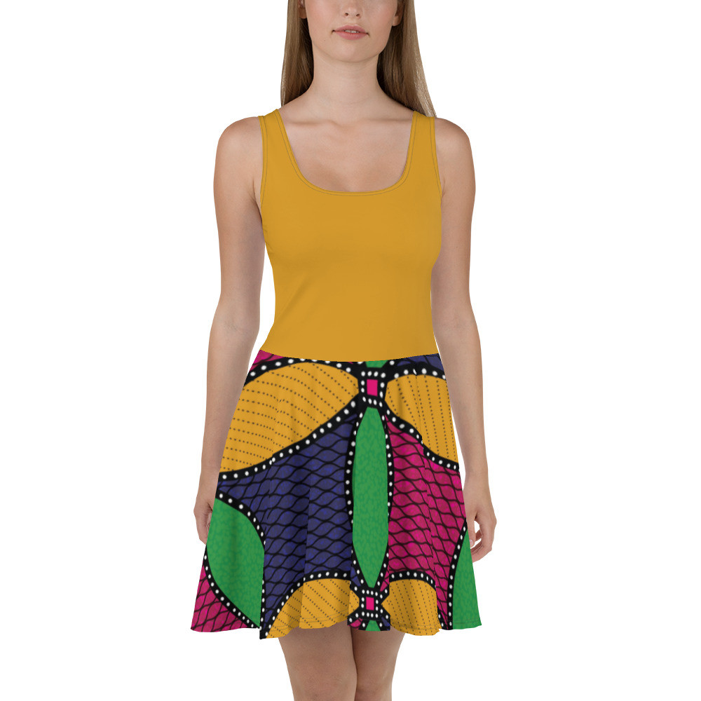 Buttercup Windmills Skater Dress