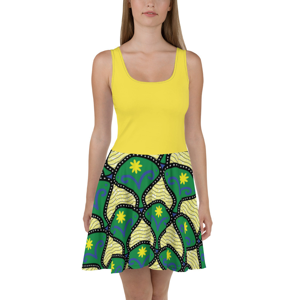Yellow Top Spring Vibes Skater Dress II