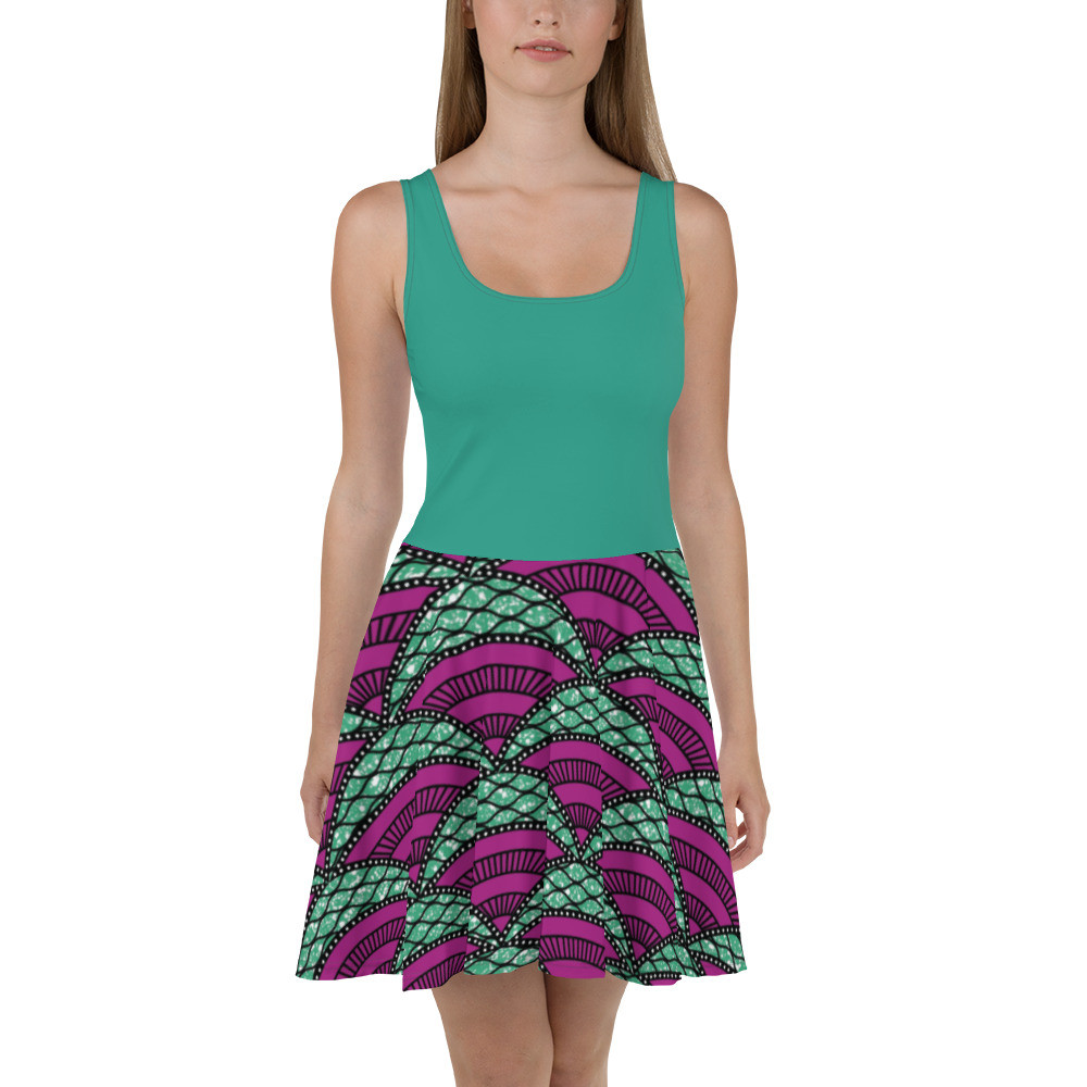 Parachutes Inspired Skater Dress
