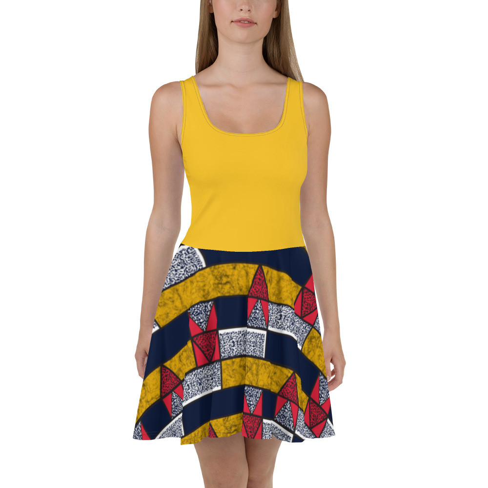 Bricks Inspired Skater Dress