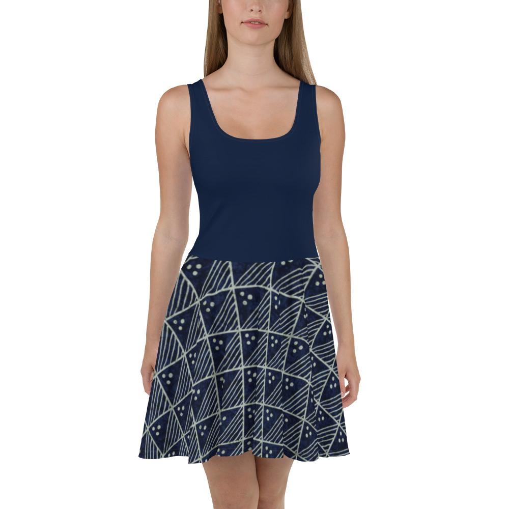 Adire Skater Dress V