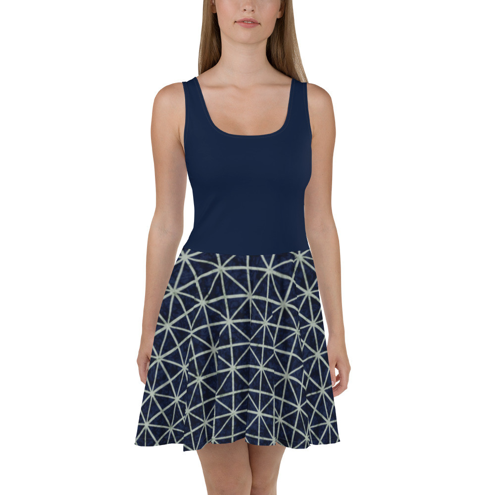 Adire Skater Dress VIII