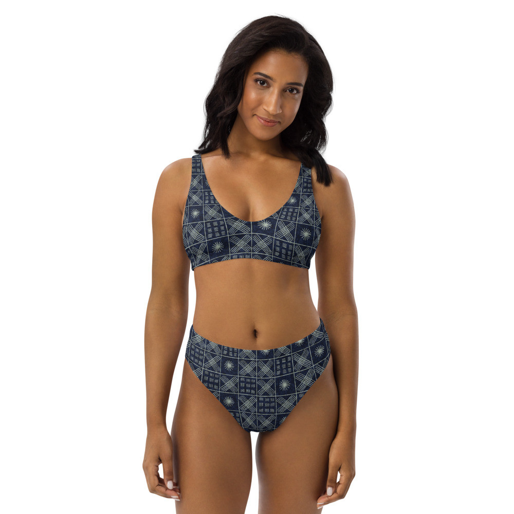 Adire Recycled High-waisted Bikini VI