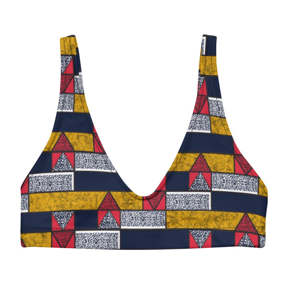 Bricks Inspired Recycled Padded Bikini Top
