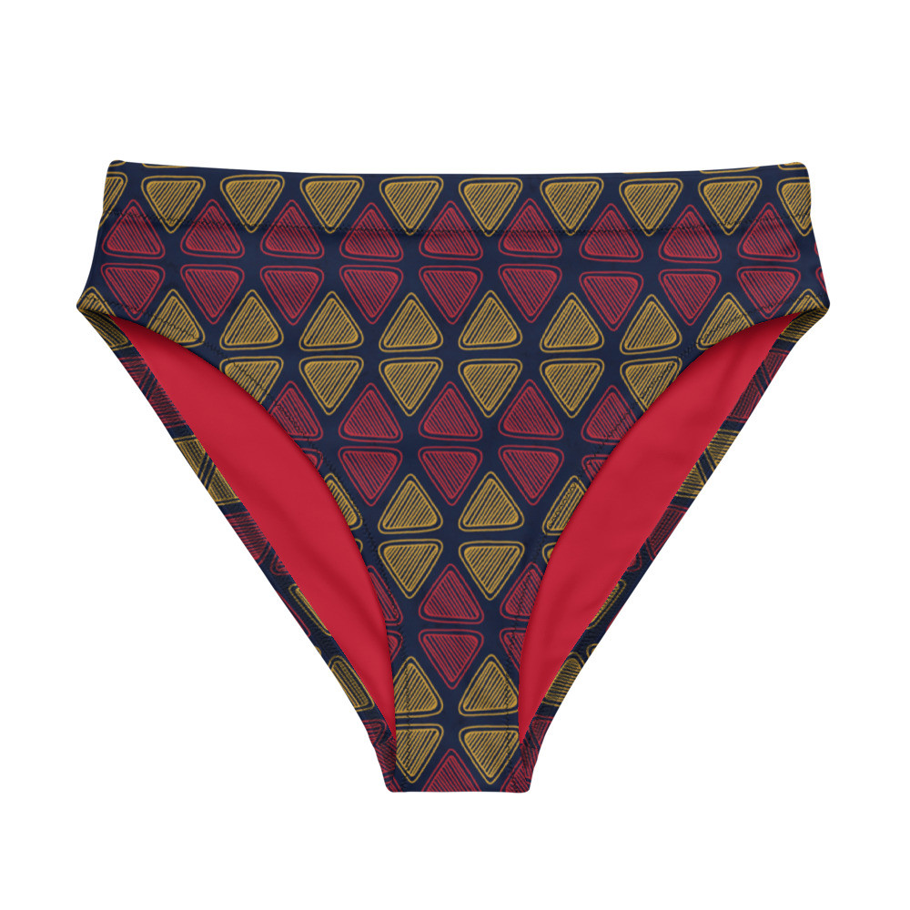 Triangles Recycled High-waisted Bikini Bottom II 