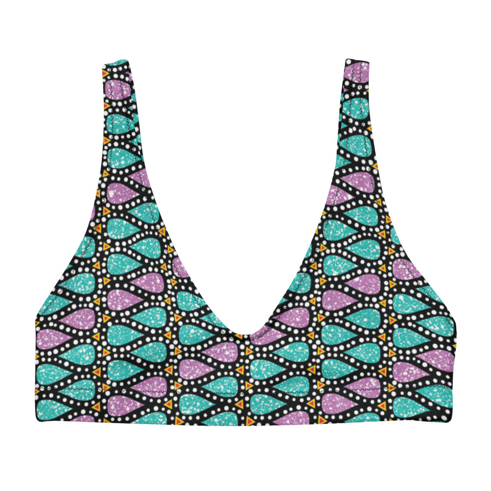 Icy Drops Recycled Padded Bikini Top
