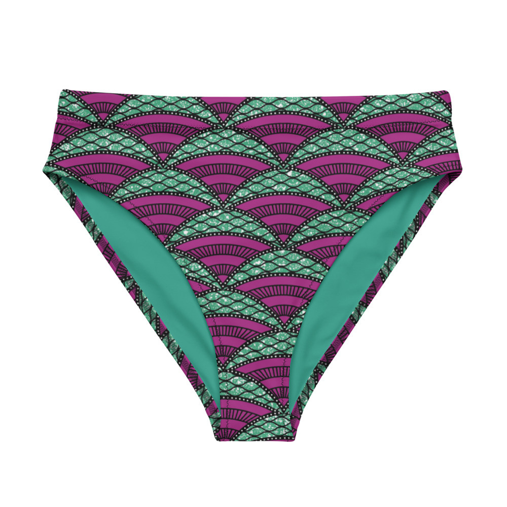 Parachutes Inspired Recycled High-waisted Bikini Bottom