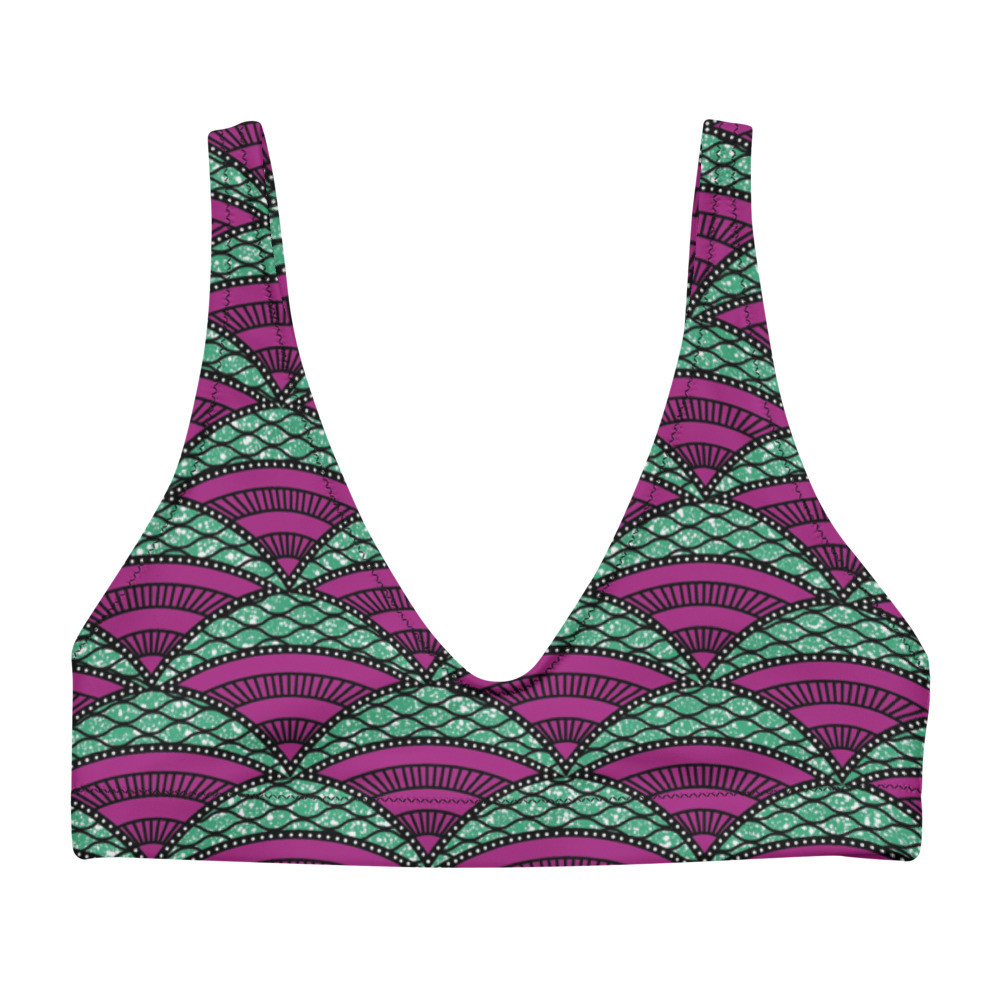 Parachutes Inspired Recycled Padded Bikini Top