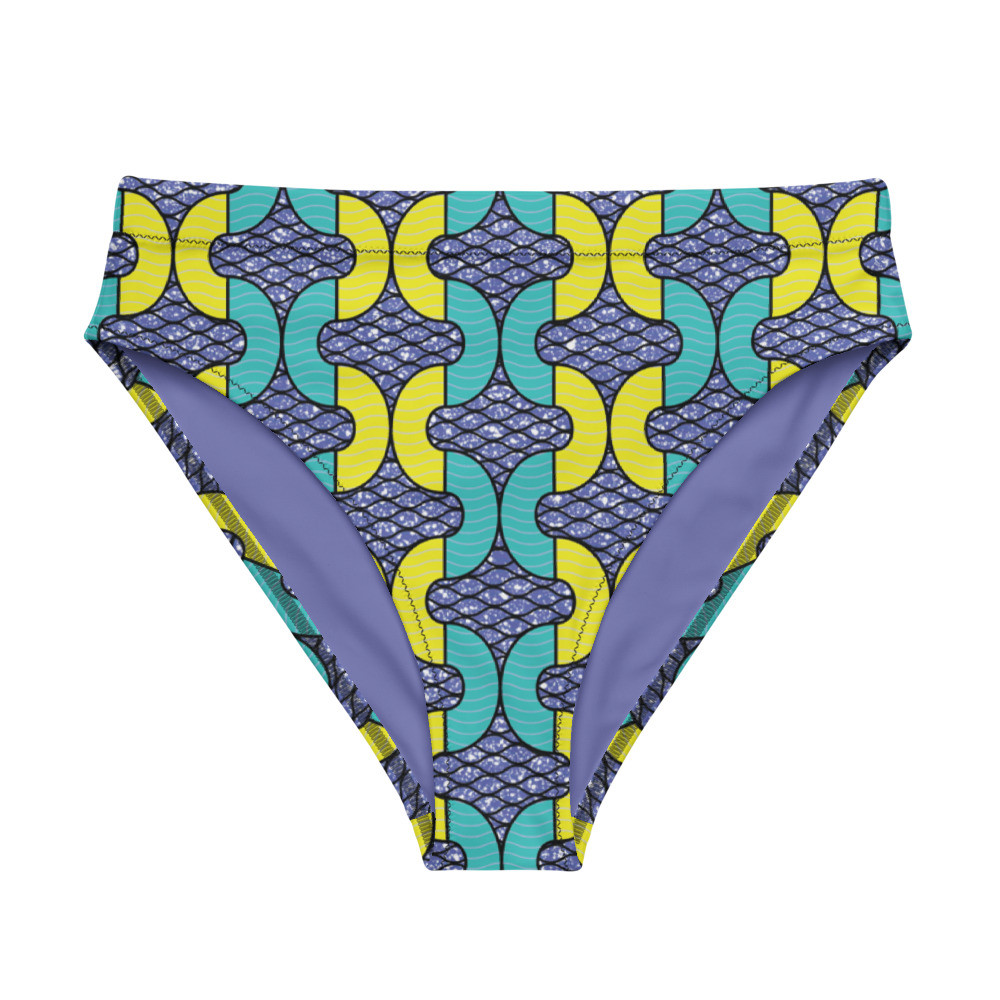 Snakes Inspired Recycled High-waisted Bikini Bottom