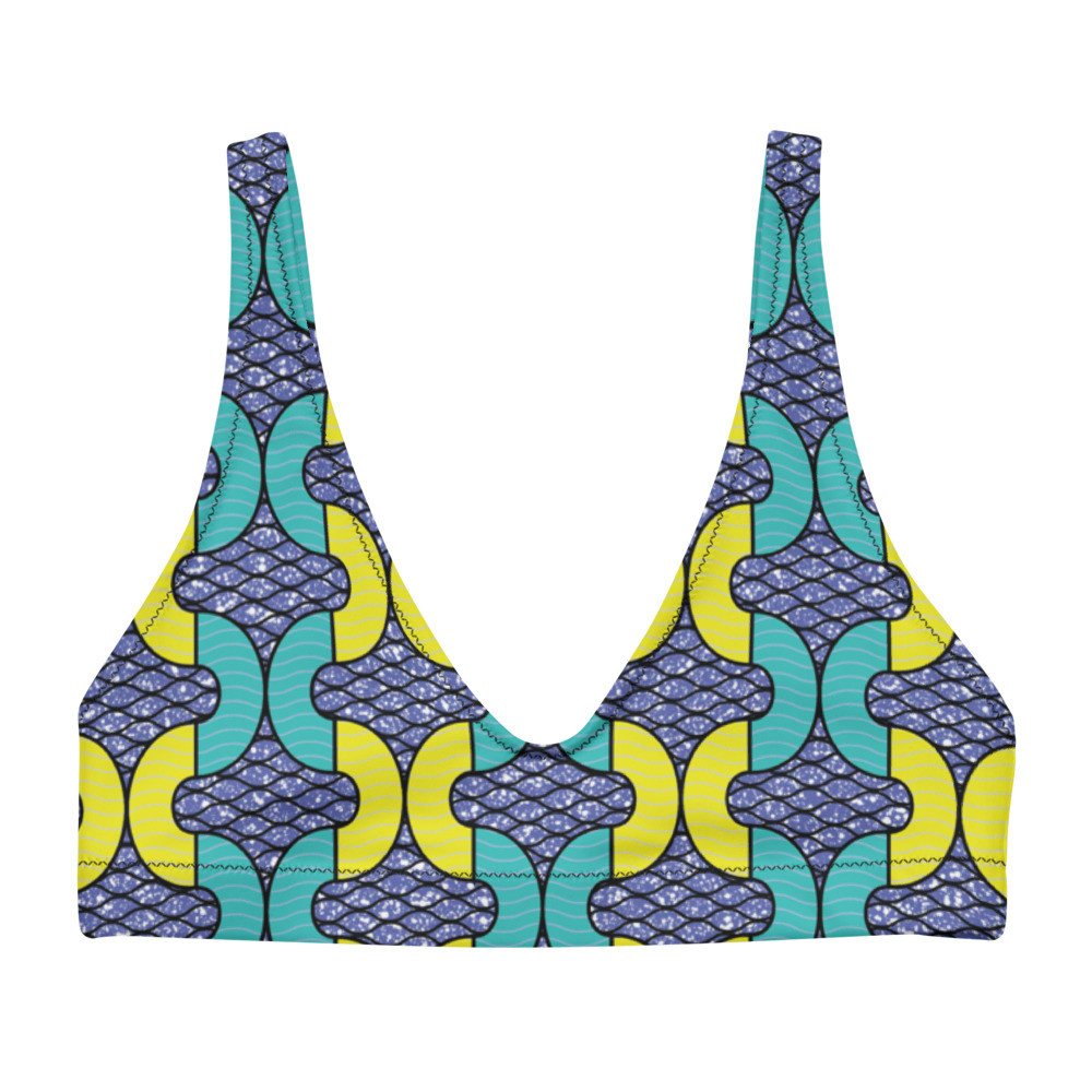Snakes Inspired Recycled Padded Bikini Top