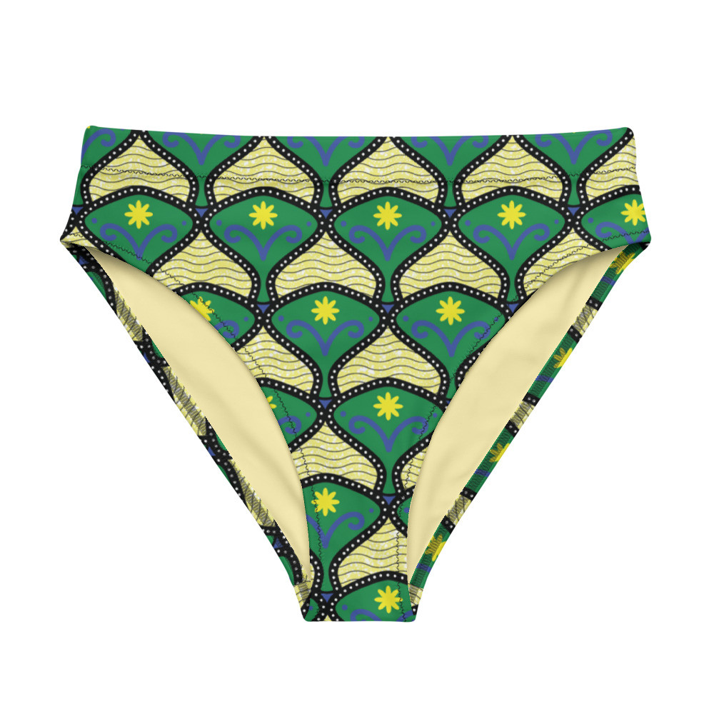 Spring Vibes Recycled High-waisted Bikini Bottom