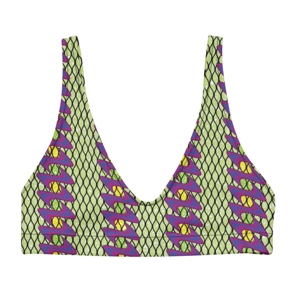 Fishnet Ladders Inspired Recycled Padded Bikini Top