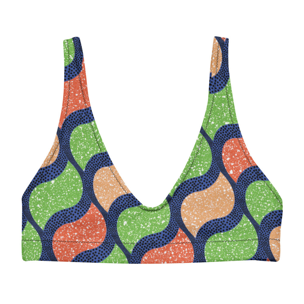 Autumn Vibes Recycled Padded Bikini Top