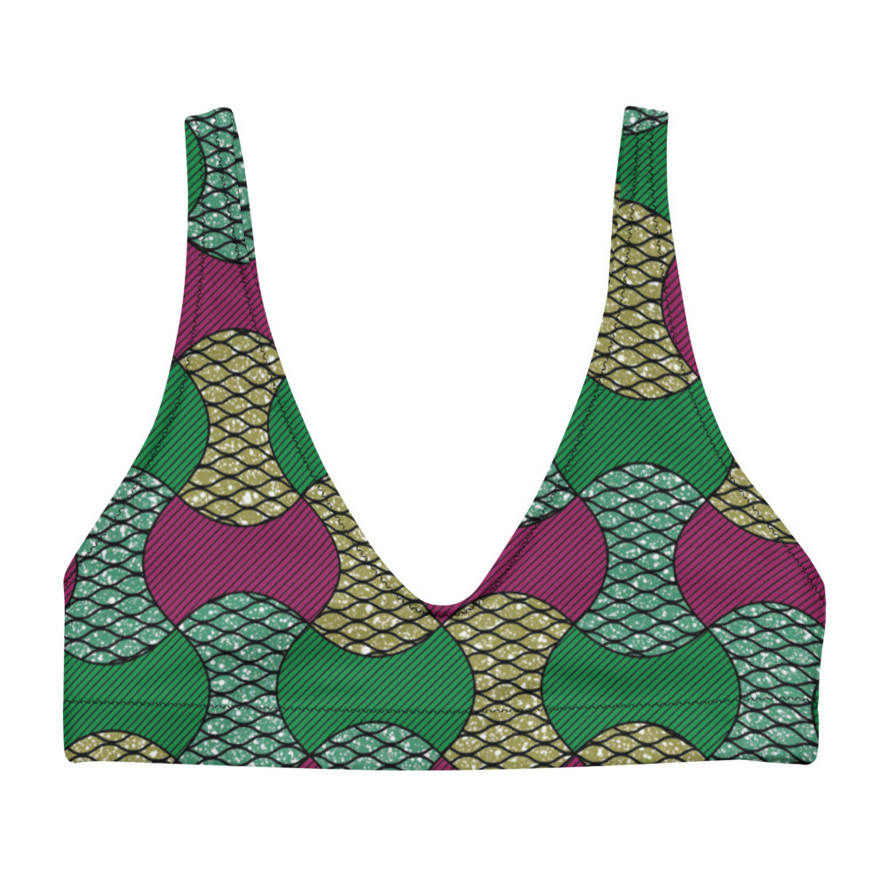 Partial Bows Recycled Padded Bikini Top