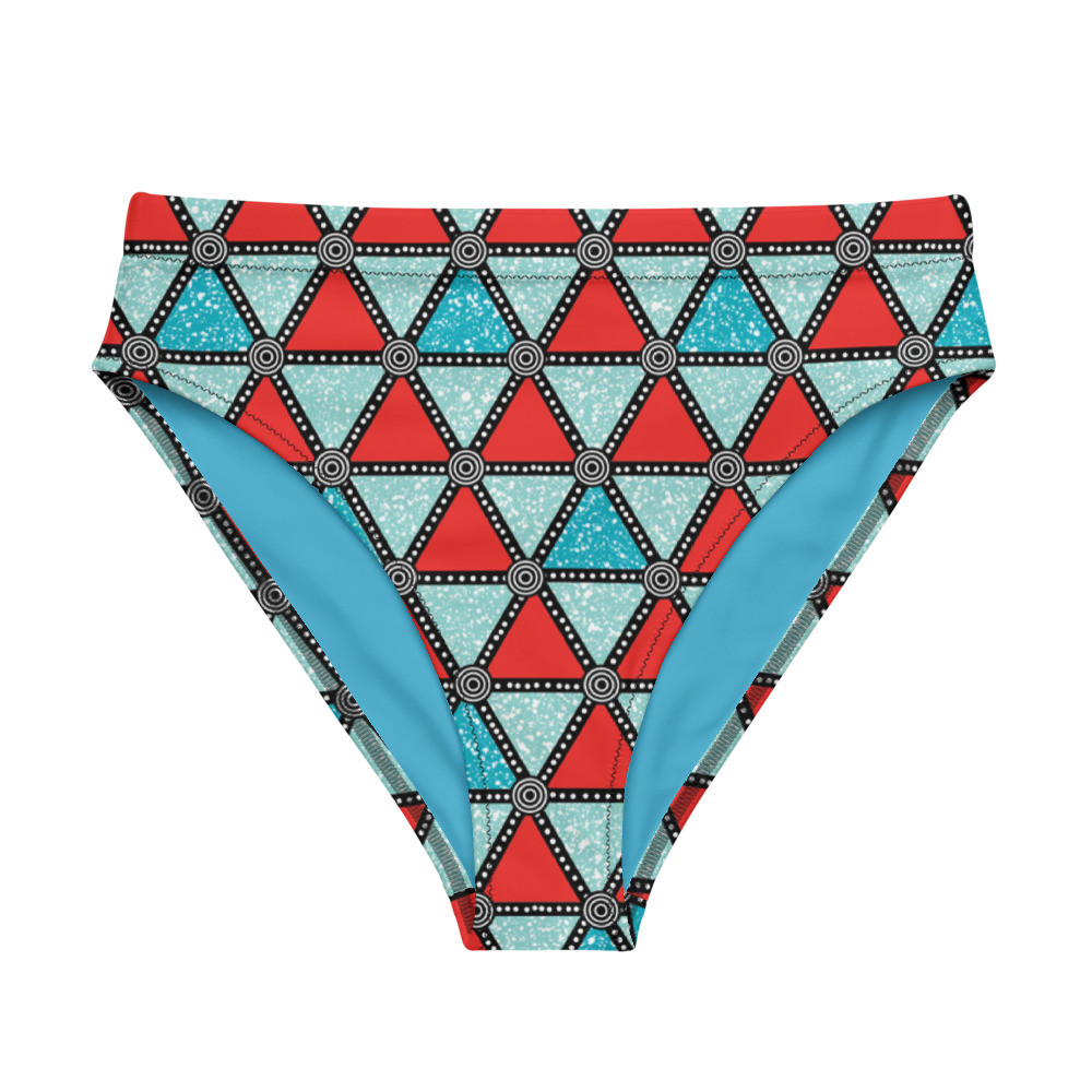 Triangles Recycled High-waisted Bikini Bottom