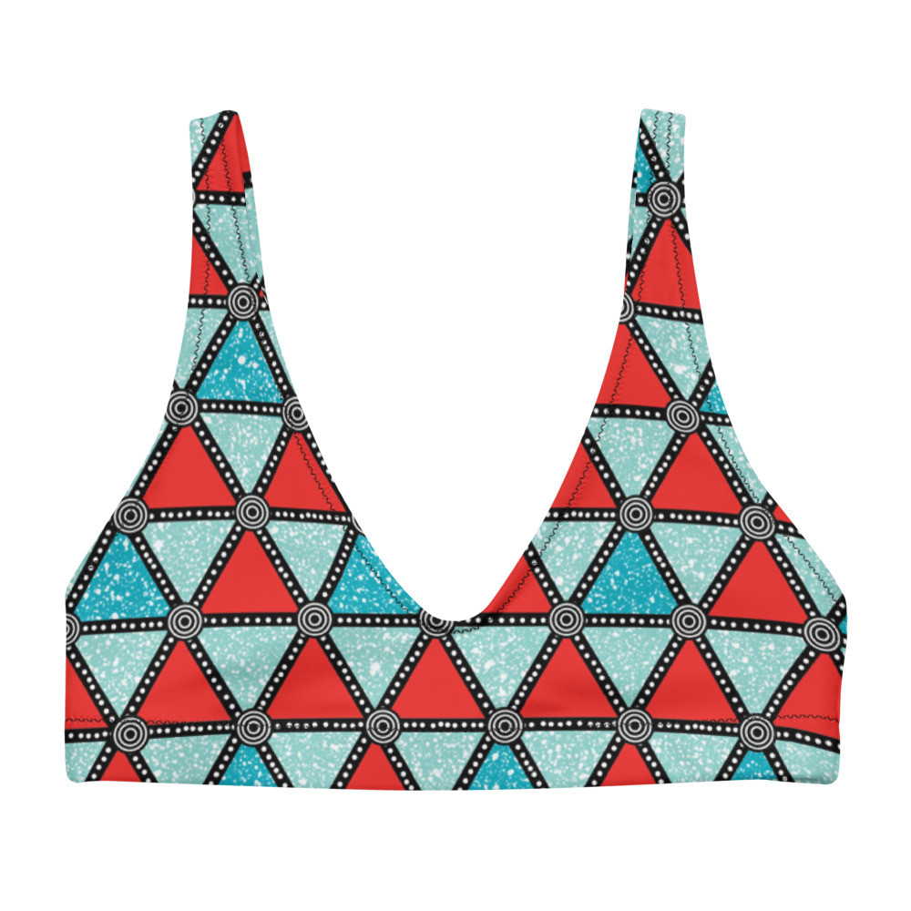 Triangles Recycled Padded Bikini Top