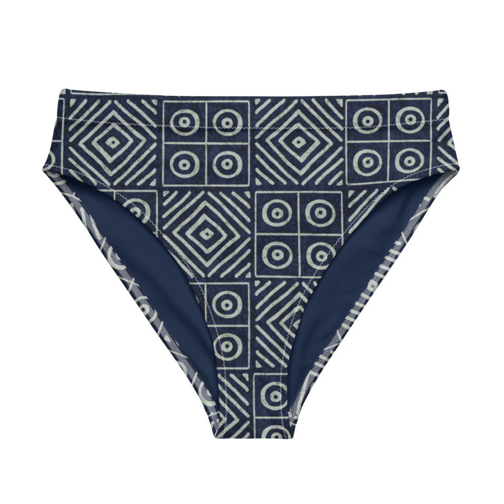 Adire Recycled High-waisted Bikini Bottom