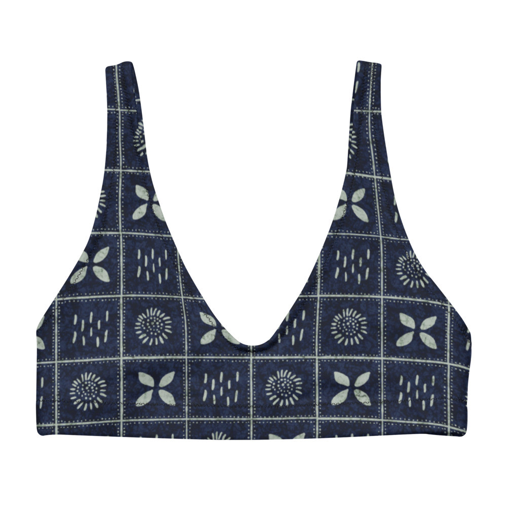 Adire Recycled Padded Bikini Top IIl