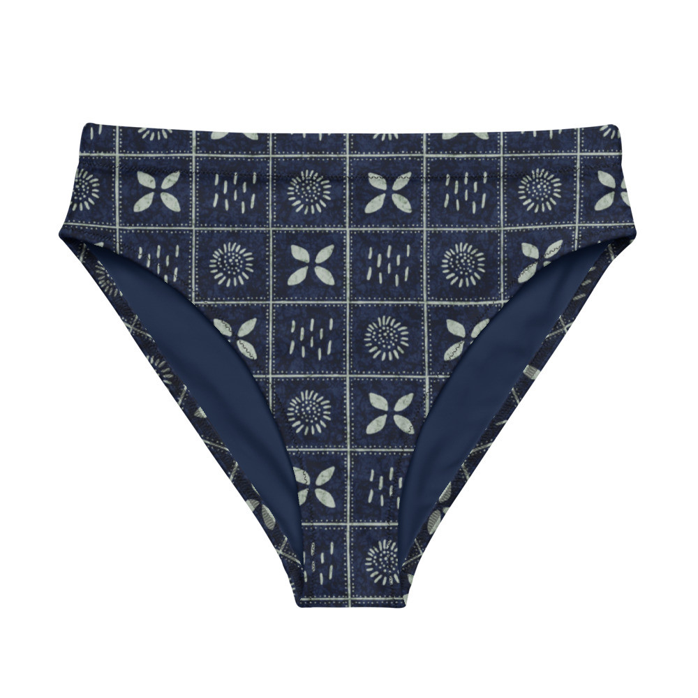 Adire Recycled High-waisted Bikini Bottom III