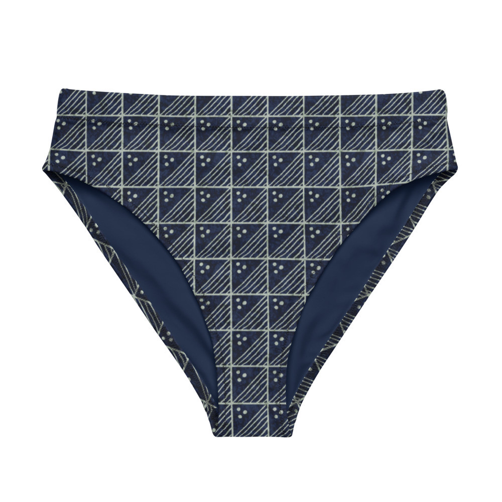 Adire Recycled High-waisted Bikini Bottom V