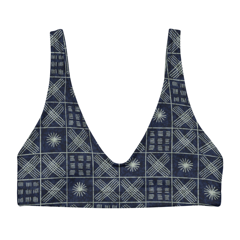 Adire Recycled Padded Bikini Top VI