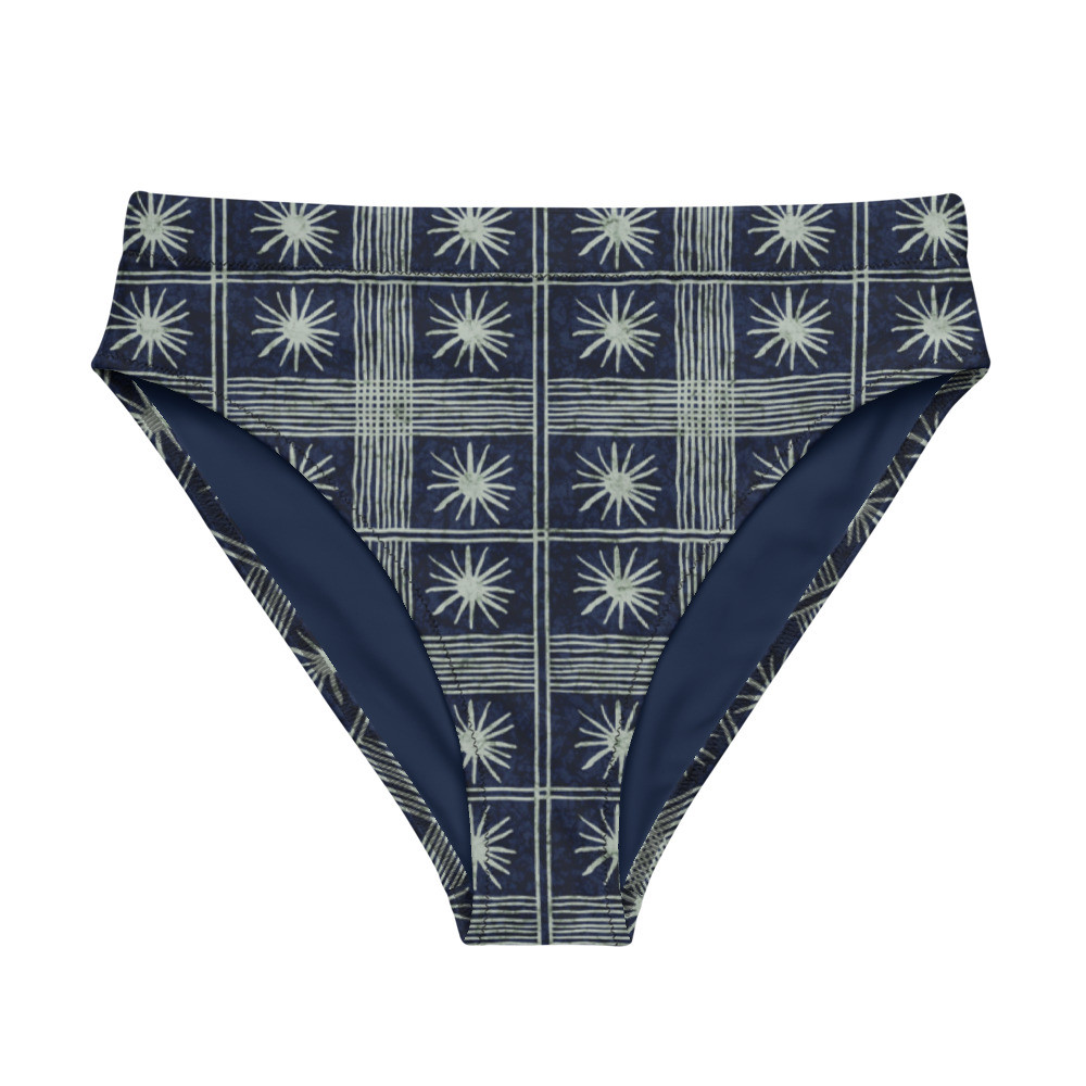 Adire Recycled high-waisted bikini bottom VII 
