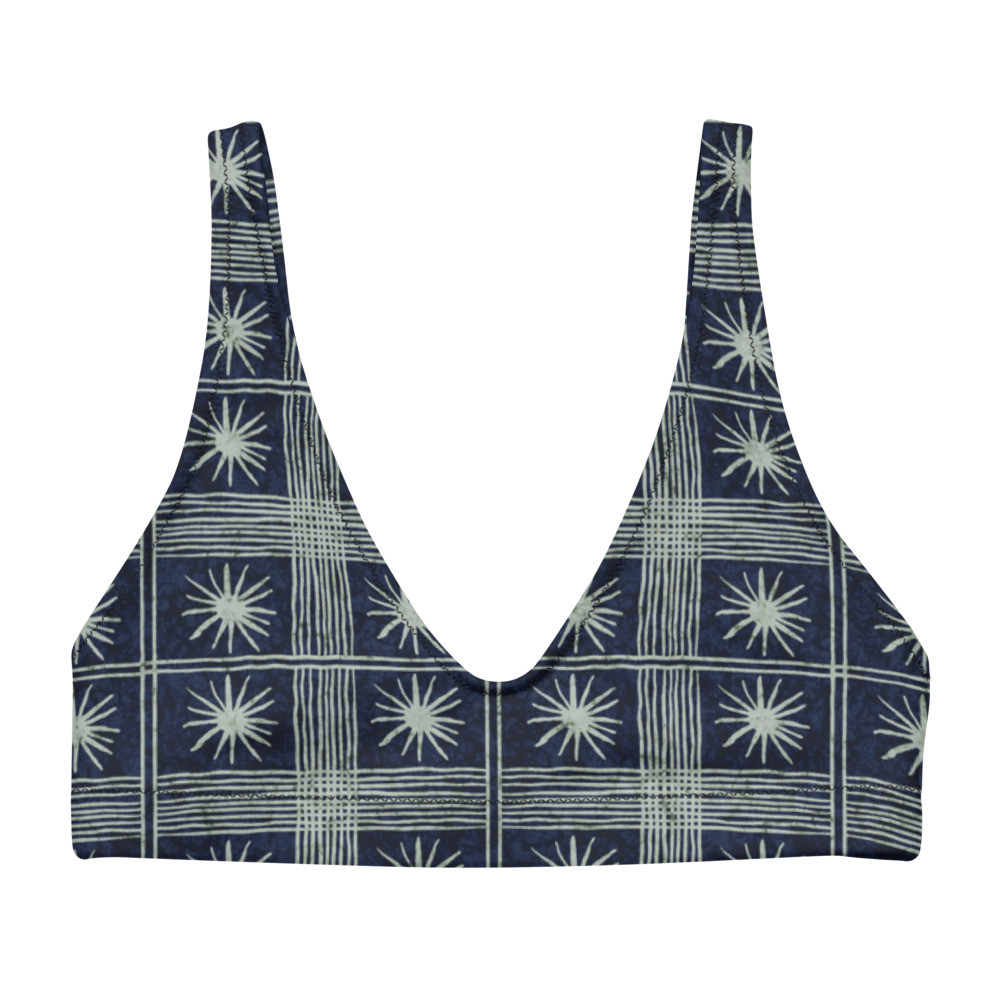 Adire Recycled Padded Bikini Top VII 