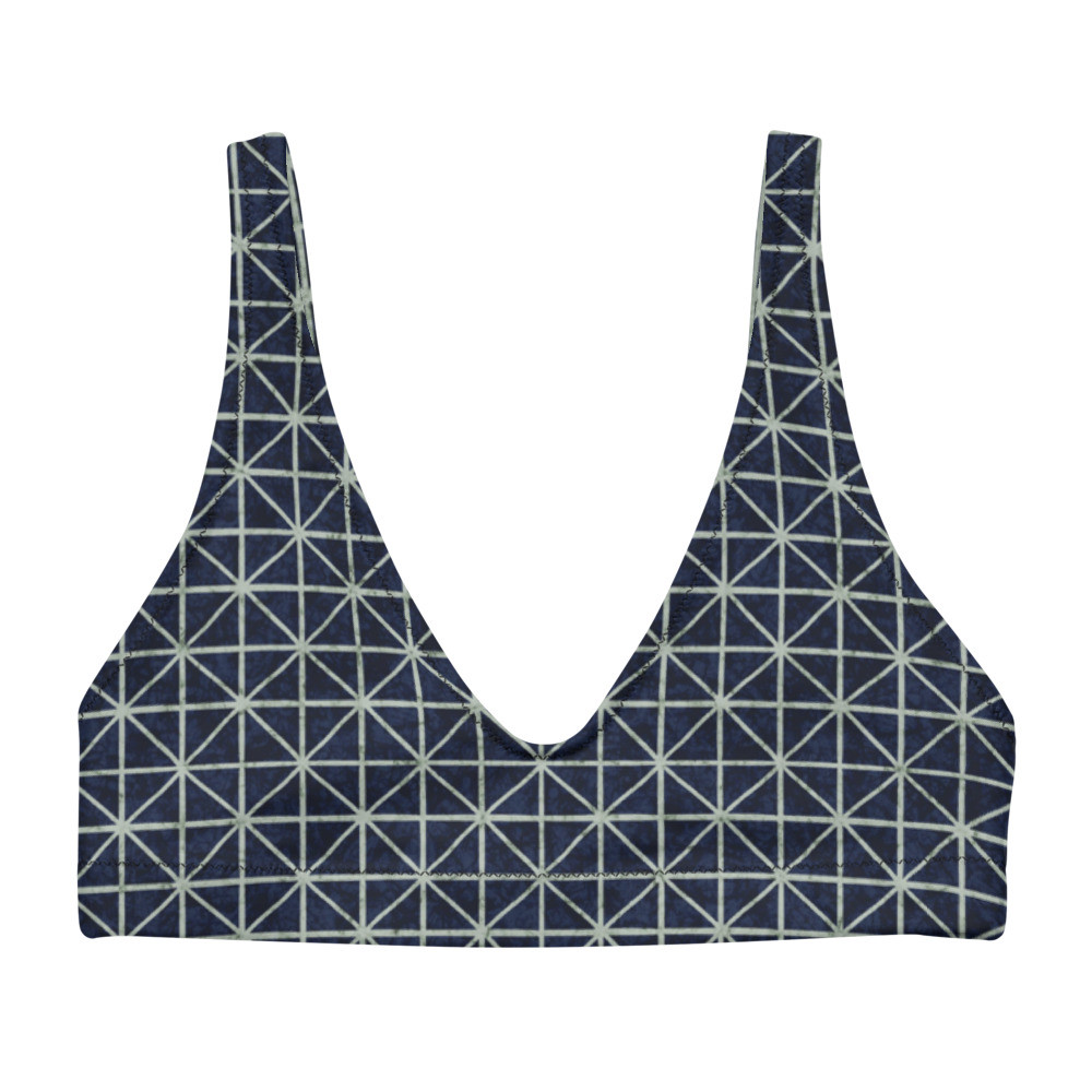 Adire Recycled Padded Bikini Top VIII 