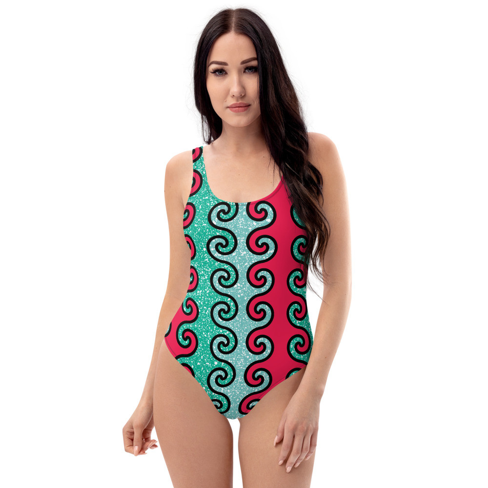 Intertwined Curls One-Piece Swimsuit