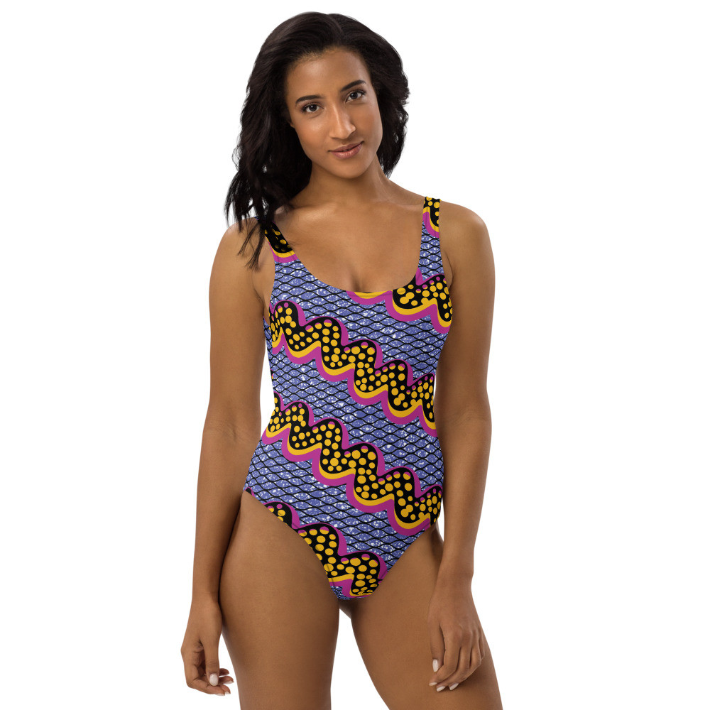 Squiggly Drip One-Piece Swimsuit