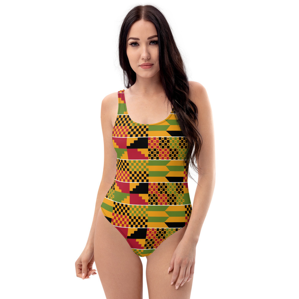 Kente One-Piece Swimsuit