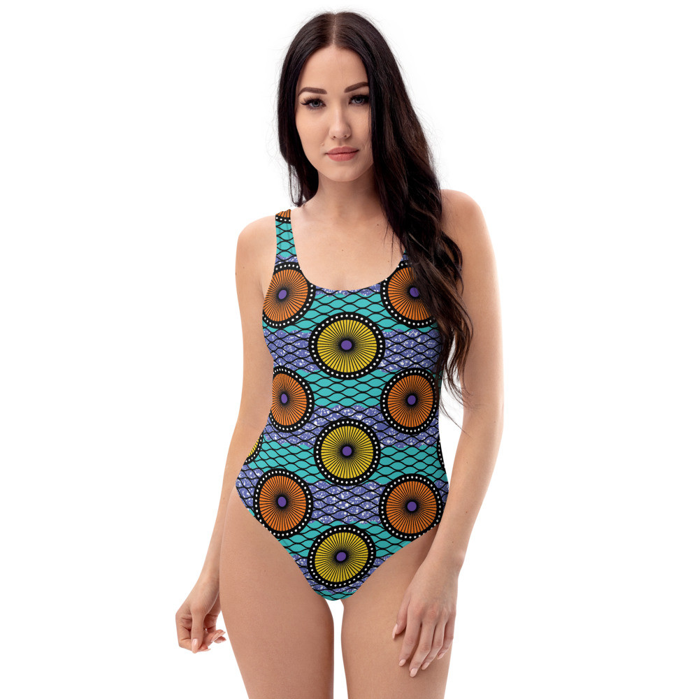 Ankara Circles One-Piece Swimsuit II