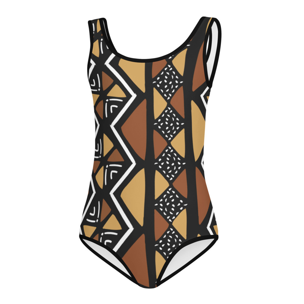Kids Mud Cloth Inspired Swimsuit II
