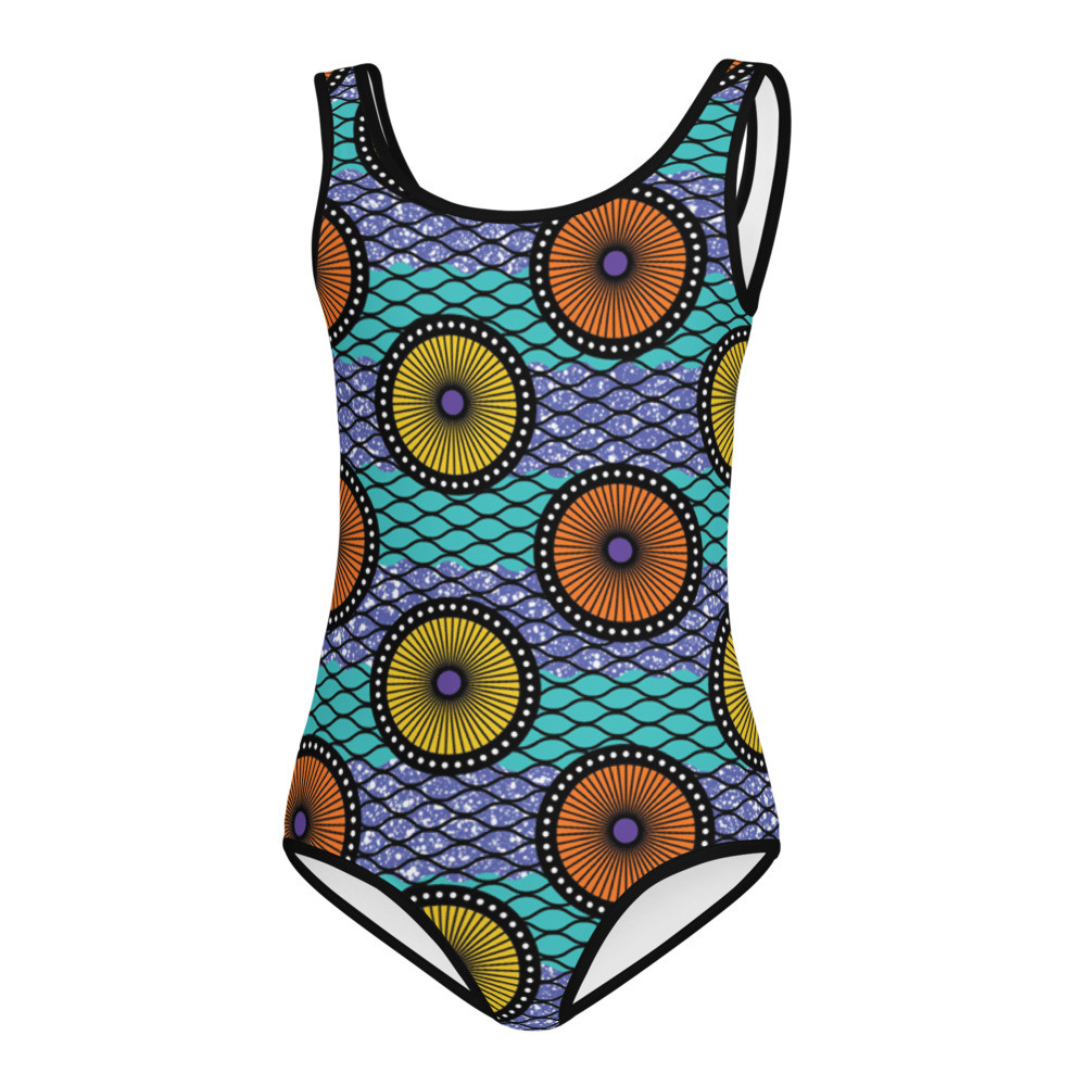Kids Ankara Circles Swimsuit II 