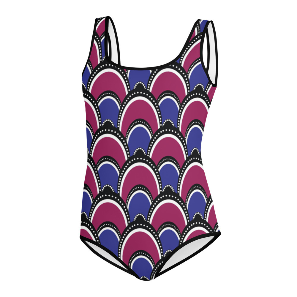 Youth Peacock Inspired Swimsuit
