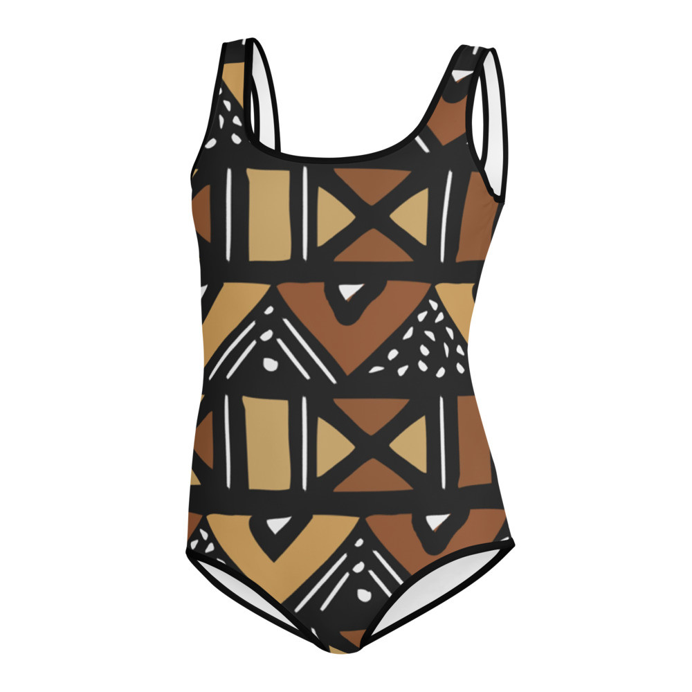 Youth Mud Cloth Inspired Swimsuit