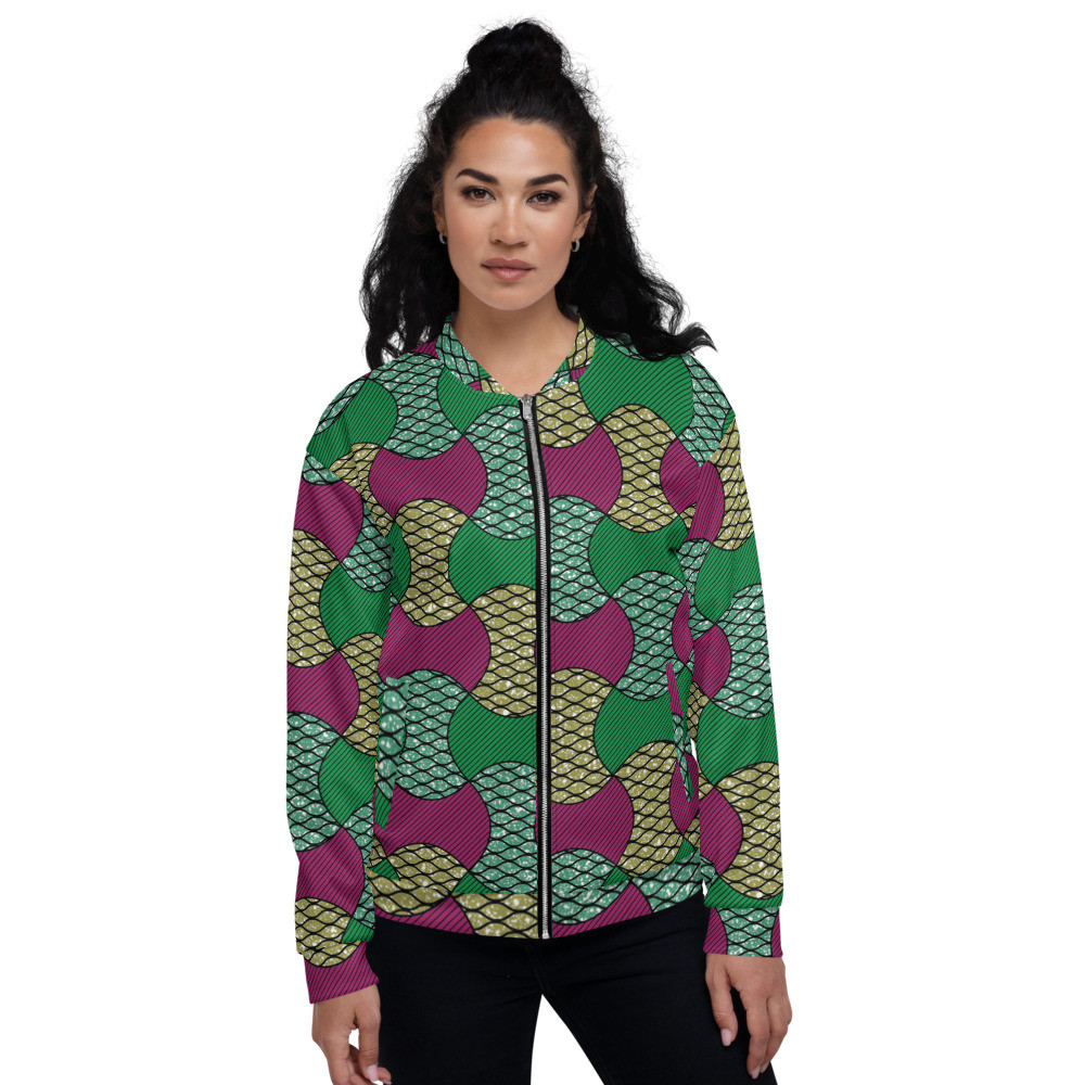 Partial Bows Inspired Unisex Bomber Jacket