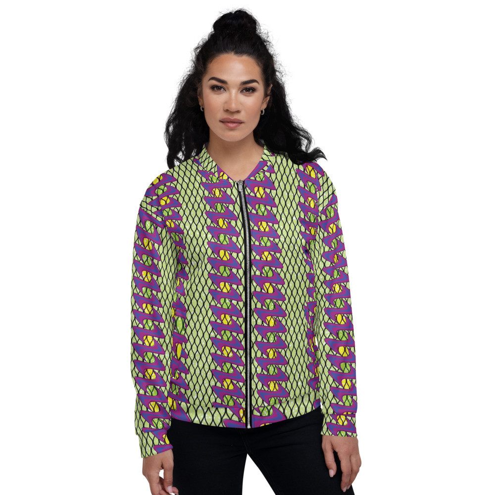 Fishnet Ladders Inspired Unisex Bomber Jacket