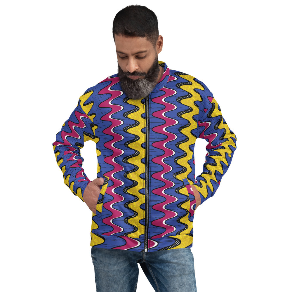 Squiggly Drip Unisex Bomber Jacket II 