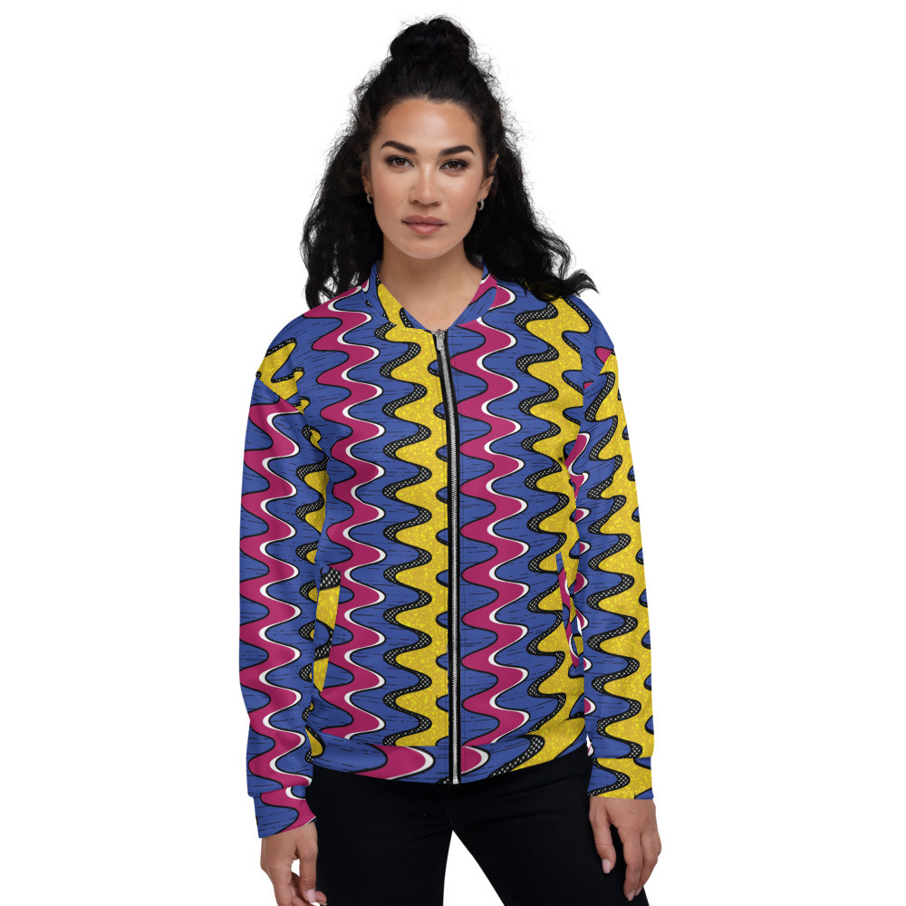 Squiggly Drip Unisex Bomber Jacket II 