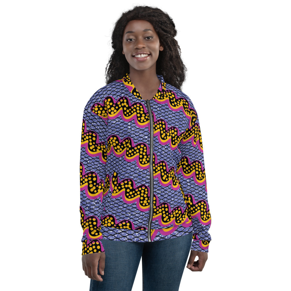 Squiggly Drip Unisex Bomber Jacket