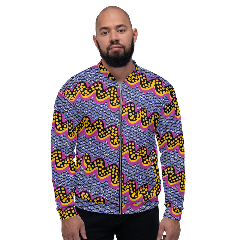 Squiggly Drip Unisex Bomber Jacket