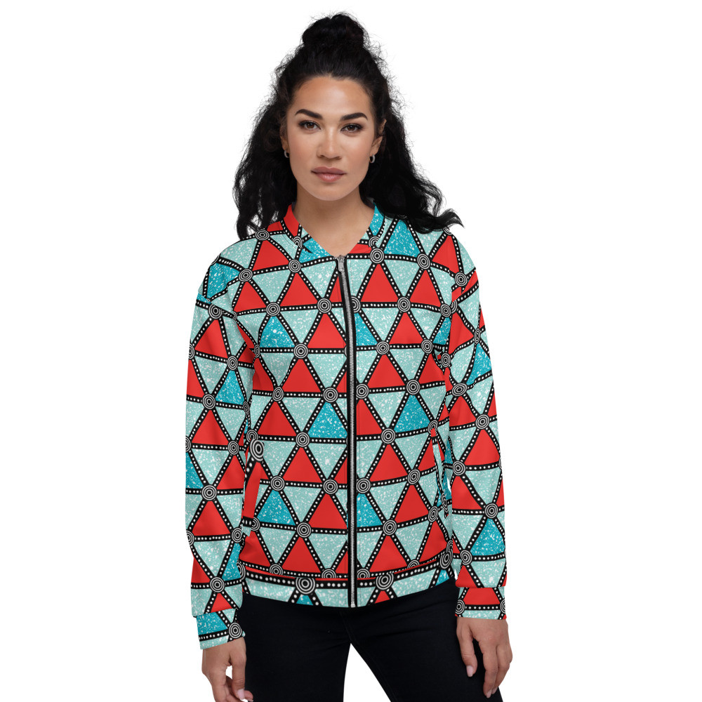 Triangles Unisex Bomber Jacket