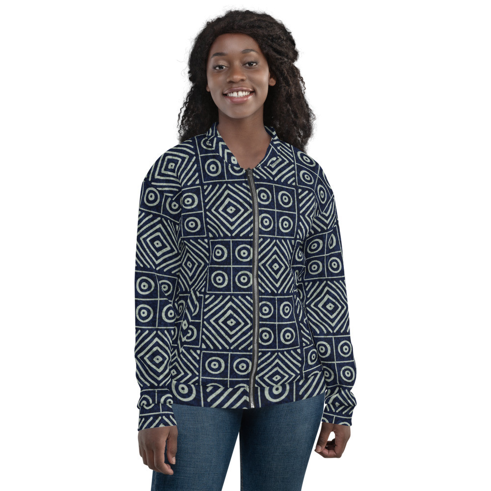 Adire Unisex Bomber Jacket
