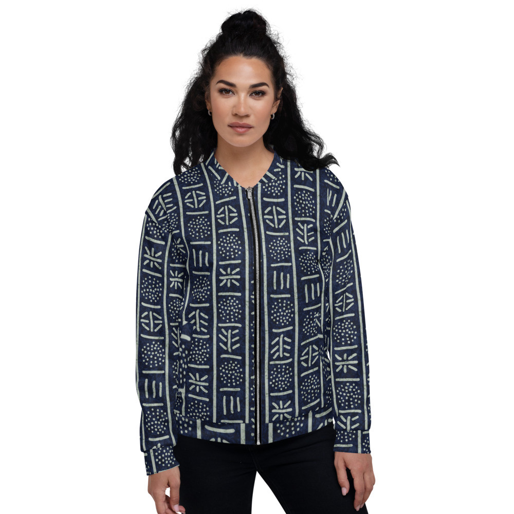 Adire Unisex Bomber Jacket IV