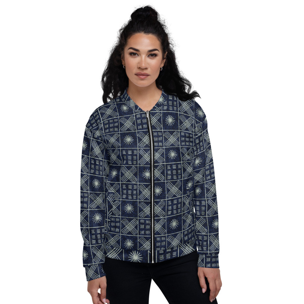 Adire Unisex Bomber Jacket VI