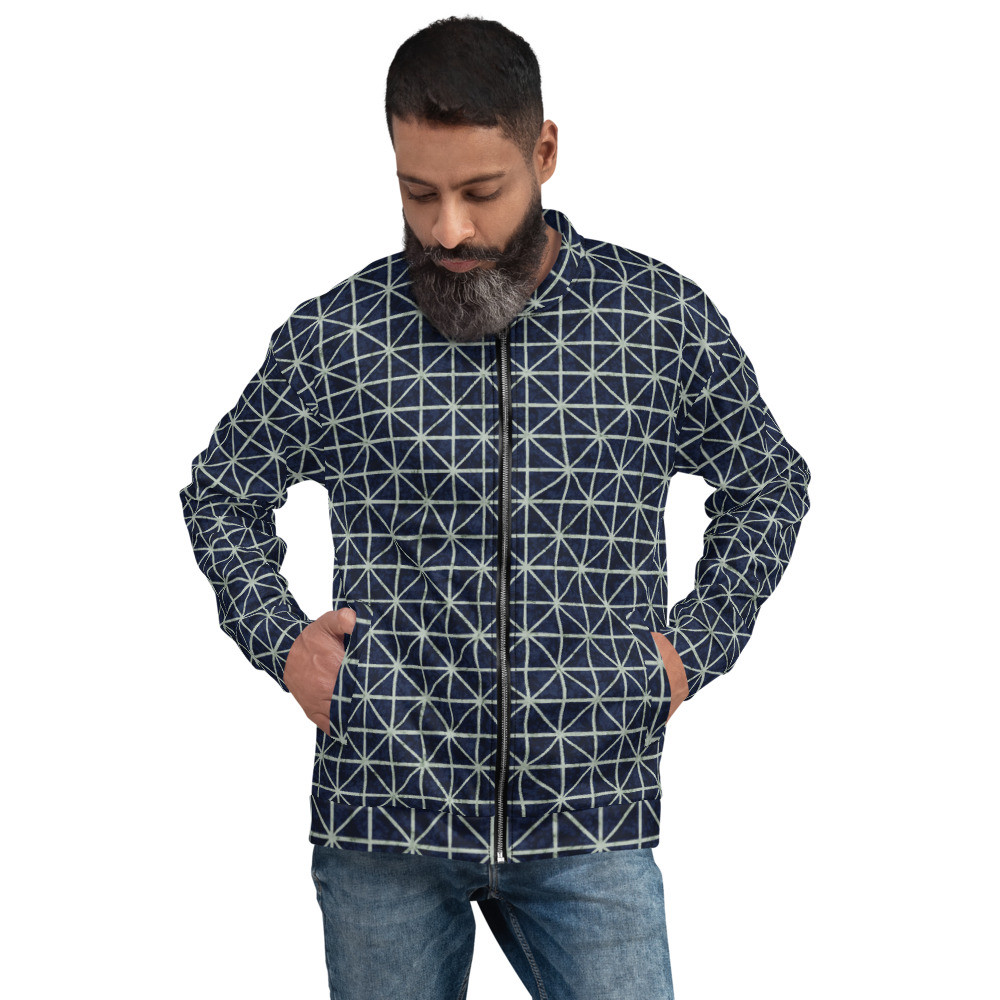 Adire Unisex Bomber Jacket VIII 