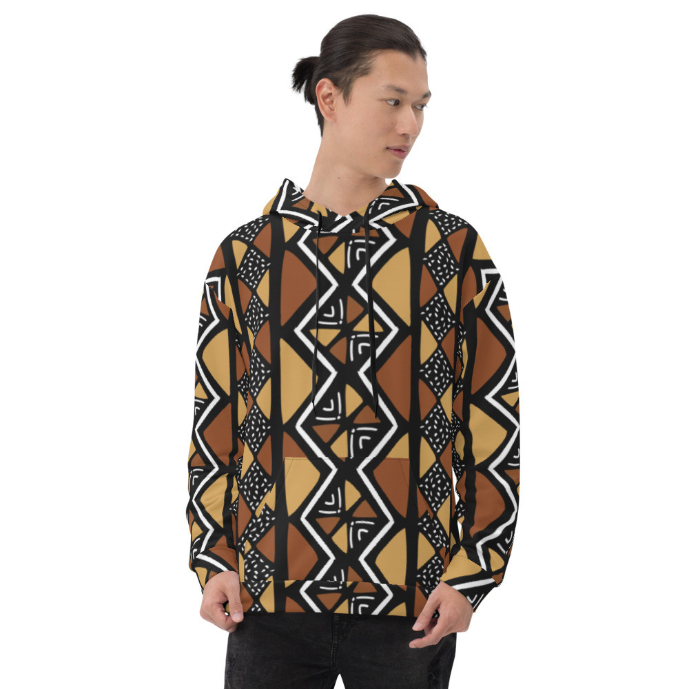 Mud Cloth Inspired Unisex Hoodie II